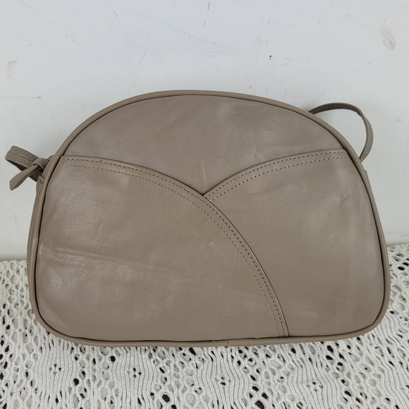 Contessa Bags Vintage Contessa 7s80s Genuine Leather Tan Grey